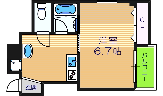 2階の間取り図