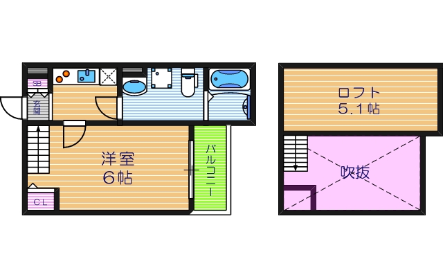 1階の間取り図