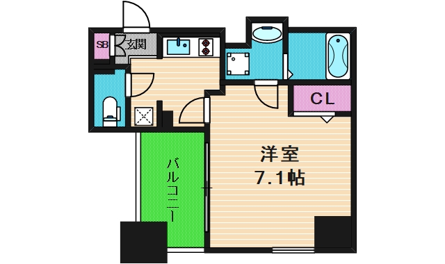 2階の間取り図
