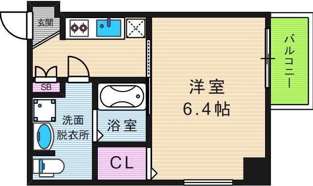 6階の間取り図