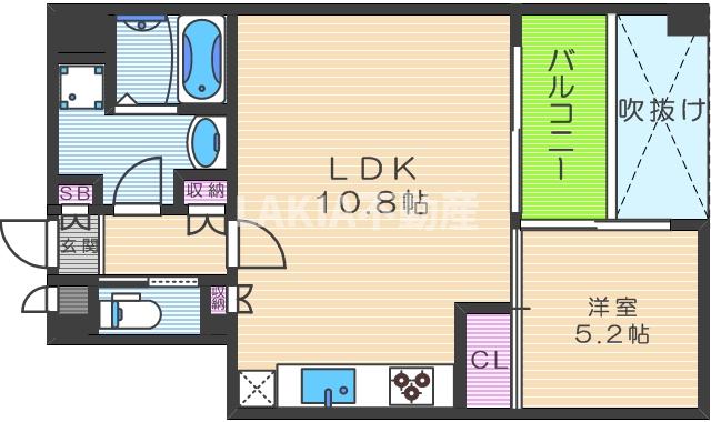 2階の間取り図