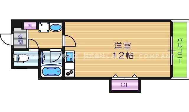 2階の間取り図