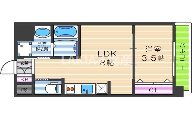 2階の間取り図