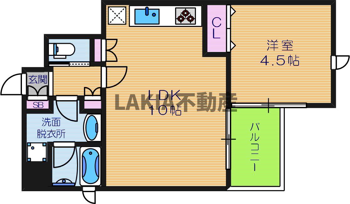 6階の間取り図