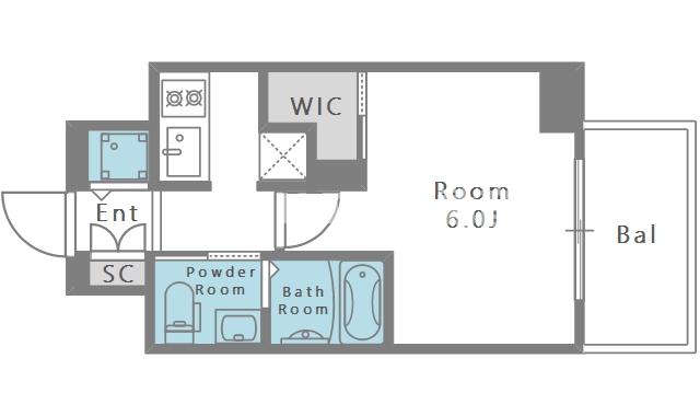 6階の間取り図