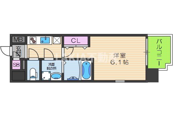 5階の間取り図