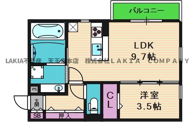 1階の間取り図