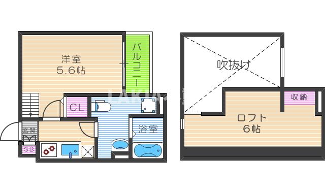 1階の間取り図