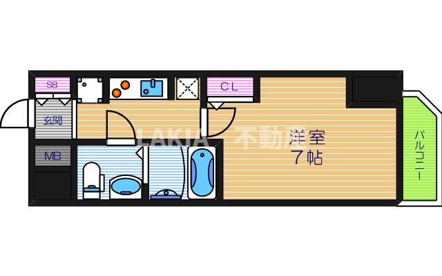 6階の間取り図
