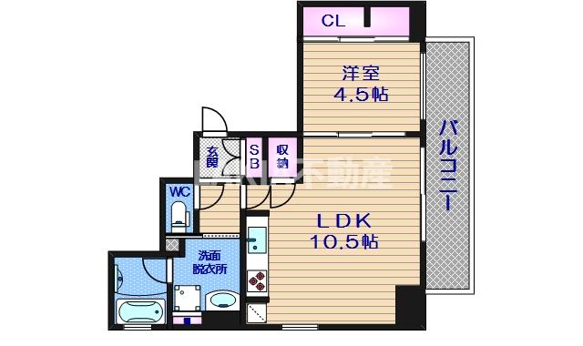 3階の間取り図