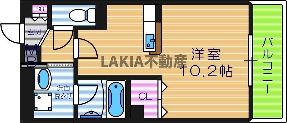 2階の間取り図