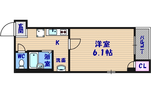 2階の間取り図