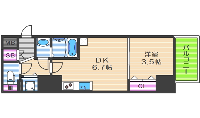 5階の間取り図
