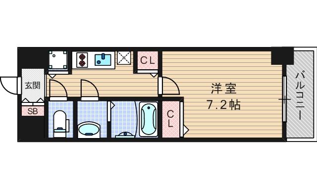 6階の間取り図