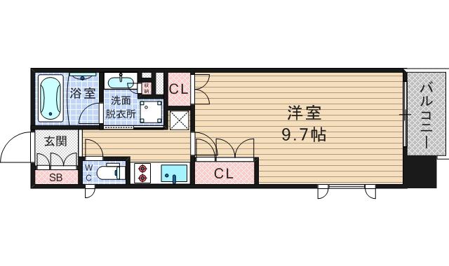 8階の間取り図