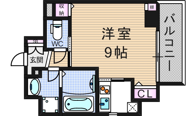 4階の間取り図