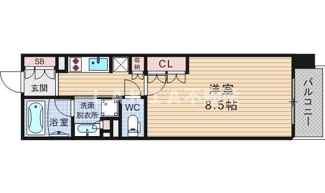 6階の間取り図