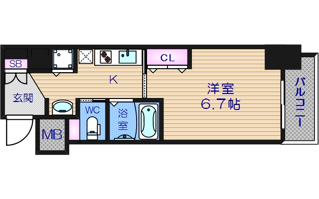 9階の間取り図