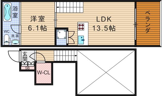 4階の間取り図