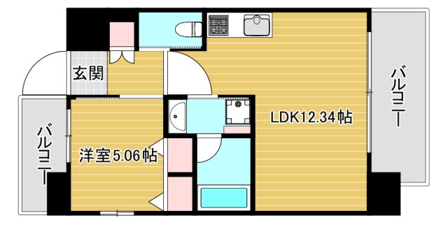 4階の間取り図