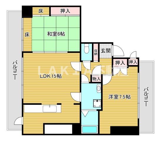 8階の間取り図