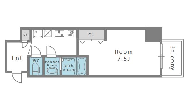 5階の間取り図