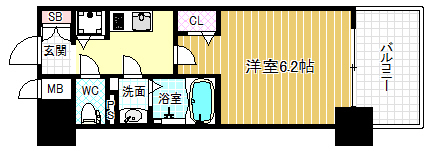 2階の間取り図