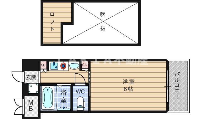 6階の間取り図