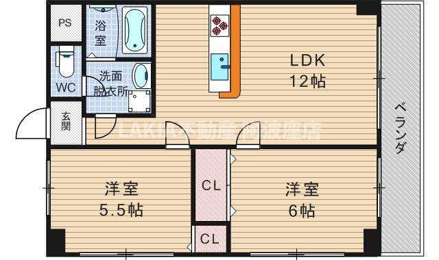 2階の間取り図