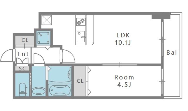 11階の間取り図
