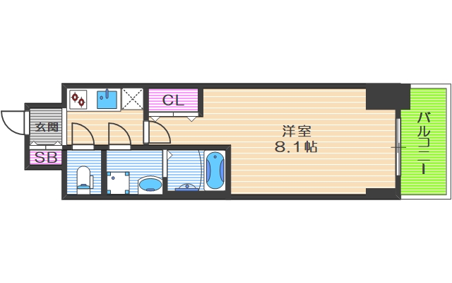 4階の間取り図