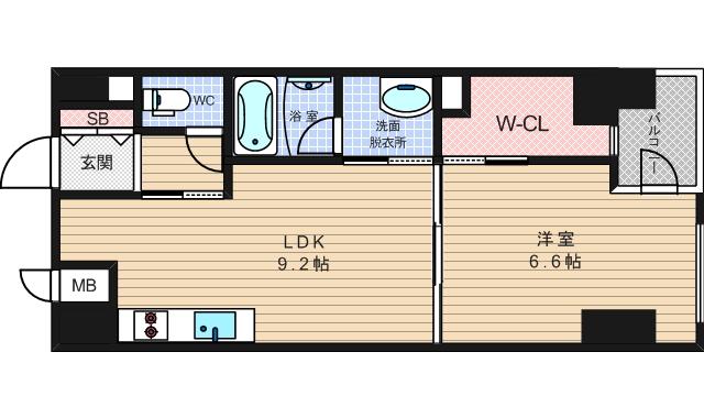 8階の間取り図