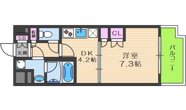 2階の間取り図