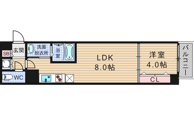 8階の間取り図