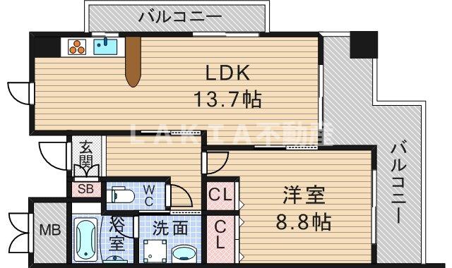 6階の間取り図