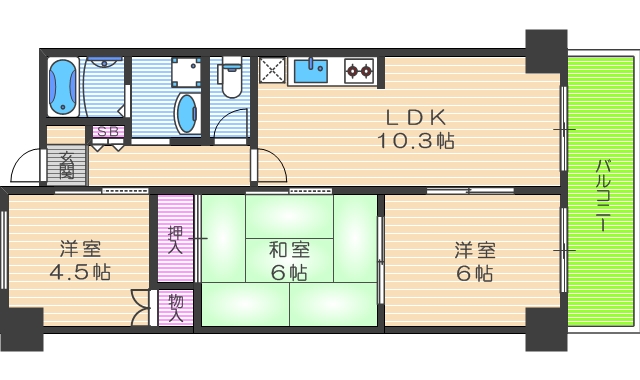 7階の間取り図