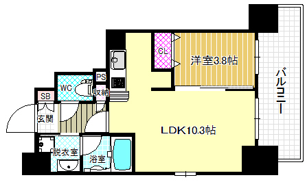 9階の間取り図