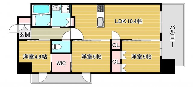 4階の間取り図