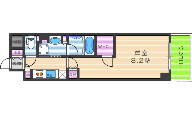 9階の間取り図