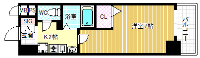 2階の間取り図