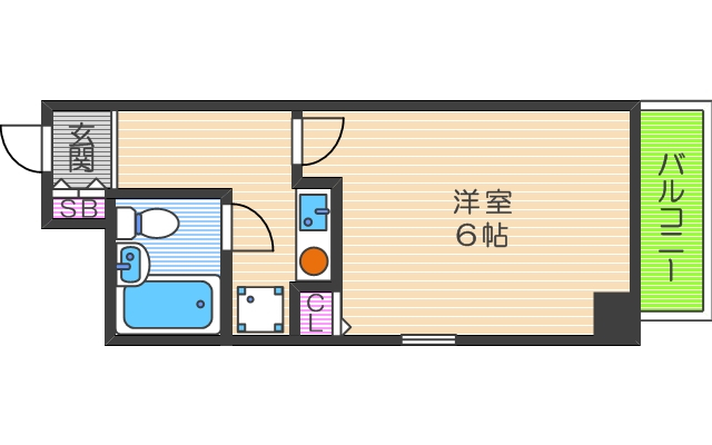 8階の間取り図