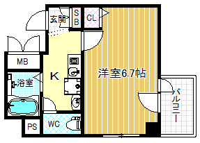 2階の間取り図