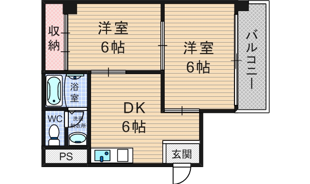 8階の間取り図