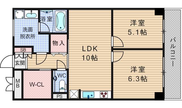 4階の間取り図