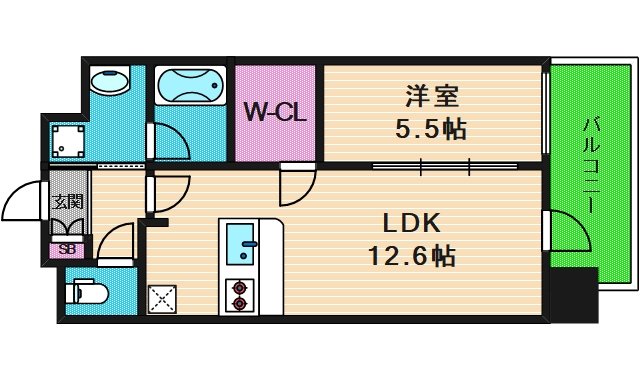 4階の間取り図
