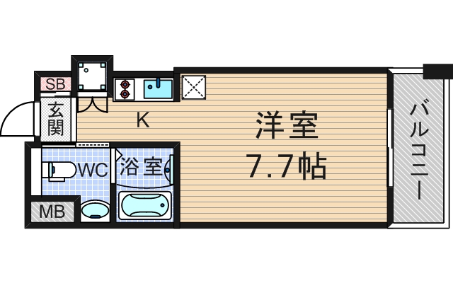 4階の間取り図