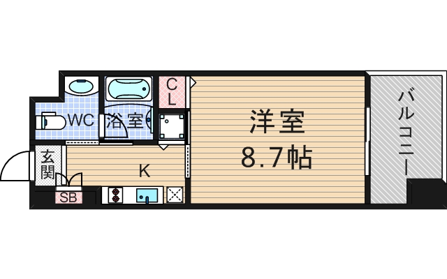 6階の間取り図