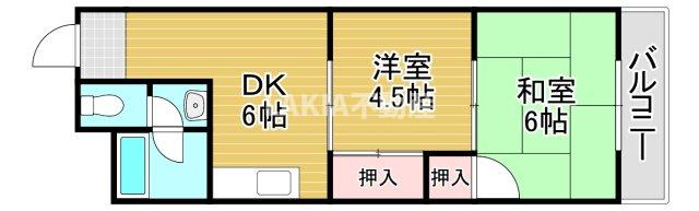 4階の間取り図
