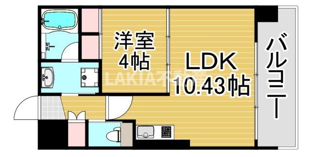 4階の間取り図