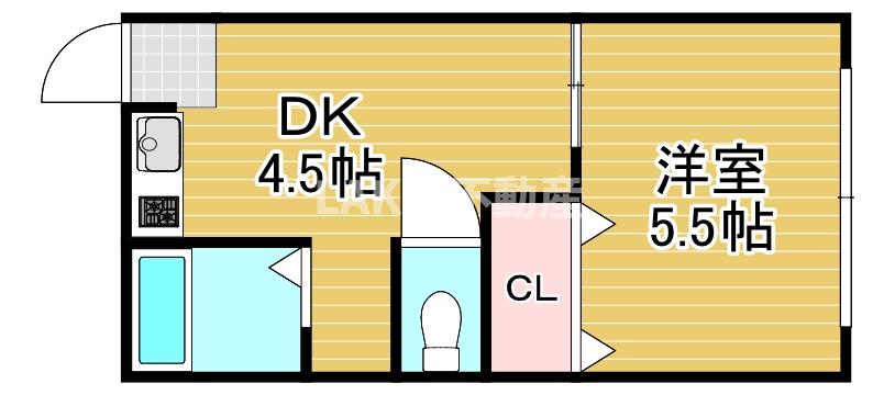2階の間取り図